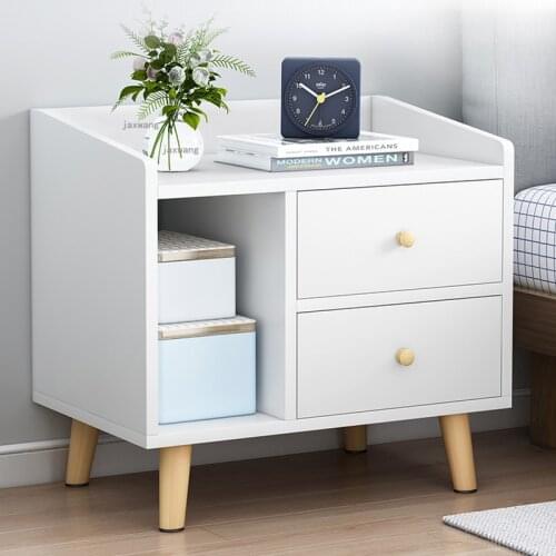 Living Room Furniture Bedside Table Simple Modern Small Apartment Hotel Drawer Nightstand Nordic Bedroom Dresser Storage Cabinet