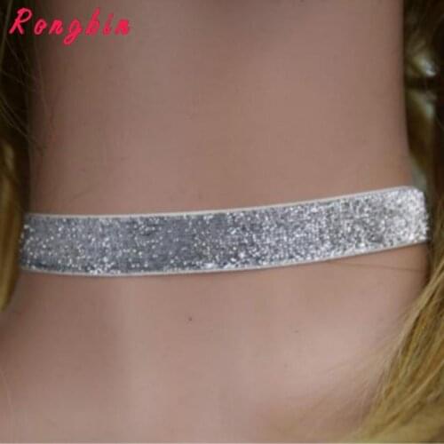 New Bling Velvet Choker Necklace For Women Chokers Necklaces Chocker collares Collier ras de cou Fashion bijoux