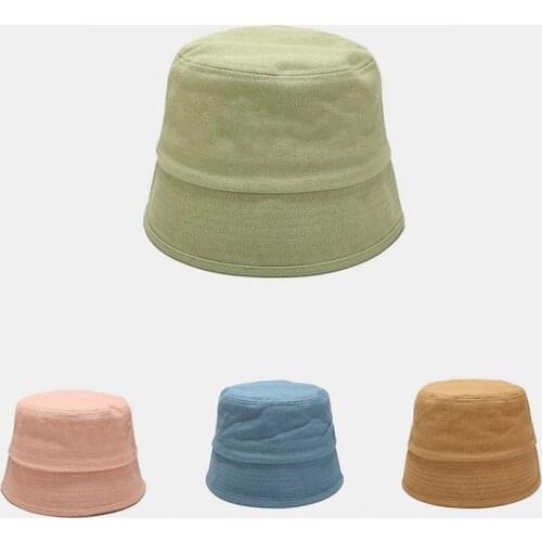 Bucket hat women cute purple hats sunscreen Solid color bucket hat панамы new fashion autumn trend men graffiti