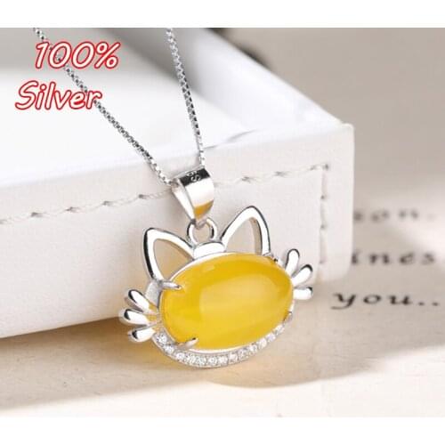 925 sterling silver Color pendant 10*14mm cabochon blank empty tray, cat fashion jewelry jewelry accessories wholesale