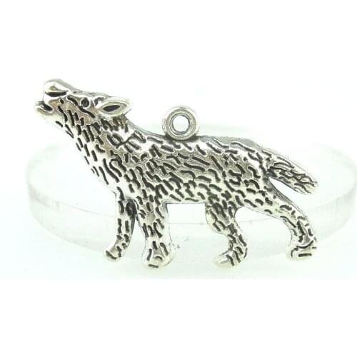 6pcs 15282 Antique Silver 31*19mm Leopard Charms Pendant For Jewelry Making Bracelet Vintage Accessories