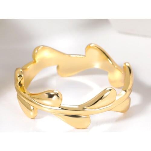 Simple Fashion Silver Color Vine Rings Exquisite Jewelry Branches Ring For Women Party Wedding Engagement Gift Wholesale