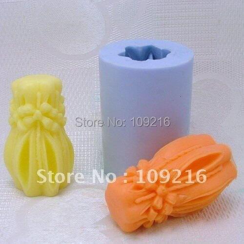 Wholesale!!!New 3D Flower-Vase (LZ0006) Silicone Handmade Candle Mold Crafts DIY Mold