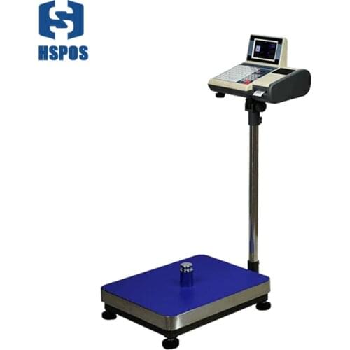 5" Color TFT Barcode Label Bench Scale 30*40cm Used In Supermarket Fruit shop