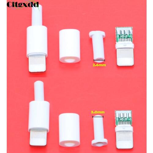Cltgxdd USB For iphone male plug with chip board connector welding 2.6 / 3.0mm Data OTG line interface DIY data cable