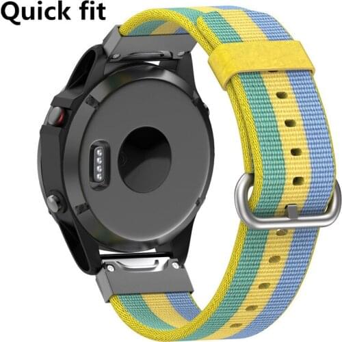 High quality Quick fit strap for Garmin Fenix 5 for Garmin forerunner935 Approach S60 Nylon Fast Dismantle Watchband