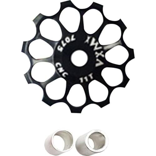 MTB Bike Rear Derailleur Pulley Aluminum Alloy Bike Guide Wheel Rear Derailleur Derailleur Hanger Derailleur Bicycle Guide Wheel