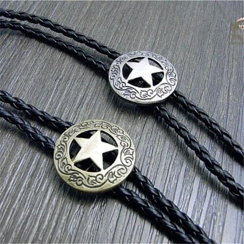 Western Cowboy Star Bolo Tie Rodeo Dance Necktie Bola Tie