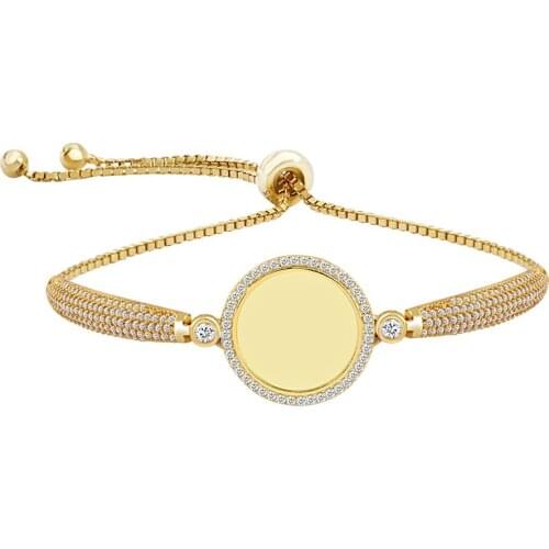 Name Post Silver With Lift Women 'S Bracelet DN306