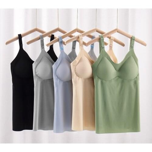 Pregnant womens top nursing Tanks & Camis breast-feeding vest maternity camis