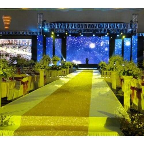 10 meter 140cm Wide Wedding Shiny Glitter Sparkle Carpet Hollywood Party Decoration Party Rug Aisle Runner Synthetic Non-slip