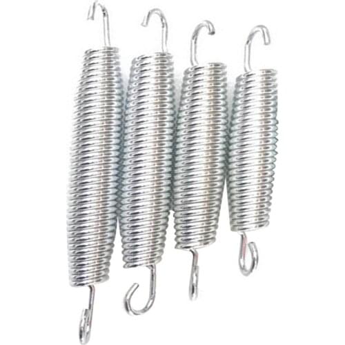 10PCS Trampoline Springs Heavy Duty Galvanized Steel Springs Replacement Kit Pull Spring Hook Waist Drum Bow Accessories