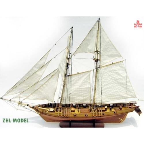 ZHL HARVEY1847 model ship wood