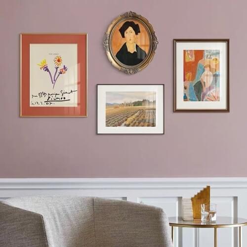 Oil Painting on Canvas Nordic Ancient Ways Figure Wall Picture Wheat Field Flower Nobilis Art Posters And Prints For Living Room