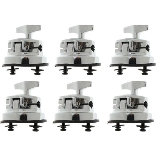 6 Pieces Drum Holder Base Plate Drum Rack Clamp Drum Tom Mount Bracket
