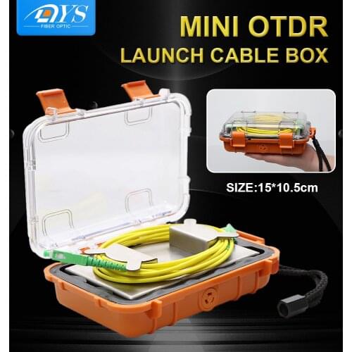 Mini OTDR Dead Zone Eliminator,SC-SC Fiber Rings Optical OTDR Launch Cable Box SM Extension Cable 100/300/500/1KM