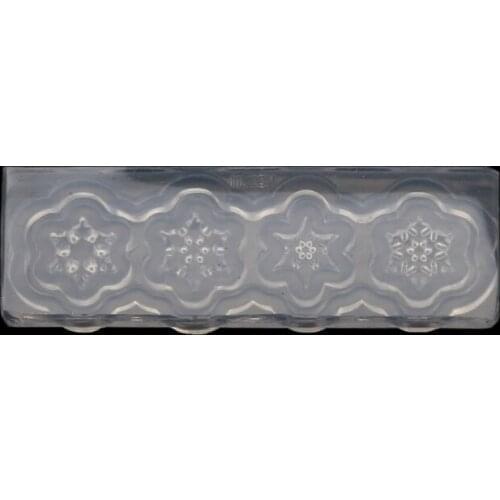 Mini Size 3D Carving Snowflake Nail Art Silicone Mold Snowflake Resin Mold Tool