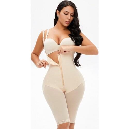New Style Suspender Slim Bodysuits Lengthened One-piece Waist and Hip Lifting Plus Size Breasted Zipper Body Shaping Clothes 6XL