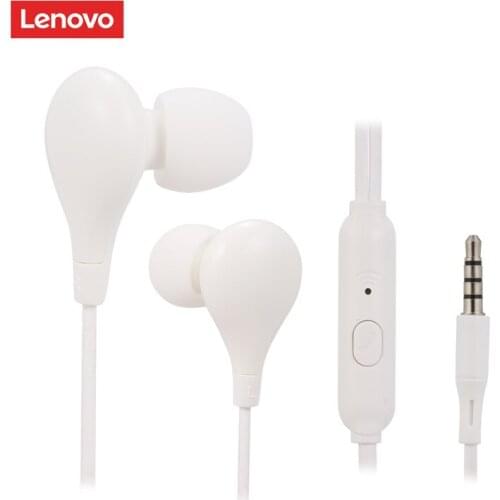 Original Lenovo HF160 3.5mm Stereo Wired Headset Universal Smartphone With Microphone Noise Cancel In-ear Earphone For Phone MP3