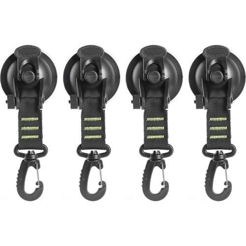 4 Pcs Outdoor Suction Cup Anchor Securing Hook Tie Down Camping Tarp As Car Side Awning Pool Tarps Tents Securing Hook Universal