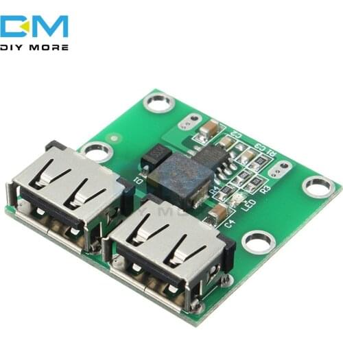 9V 12V 24V to 5V DC-DC Step Down Charger Power Module Dual USB Output Buck Voltage Board 3A Car Charge Charging Regulator 6-26V