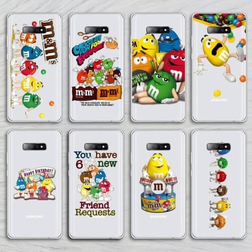 M&Ms Chocolate Nutella Phone Cases Transparent for Samsung A71 S9 10 20 HUAWEI p30 40 honor 10i 8x xiaomi note 8 Pro 10t 11