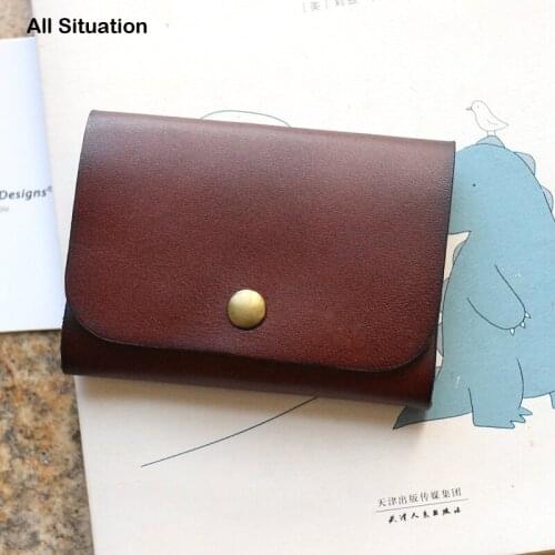 Luxury Hasp Credit Card Wallet First Layer Cow Leather Top Quality Male Vintage Storage Coin Purses Female Retro Money Bag