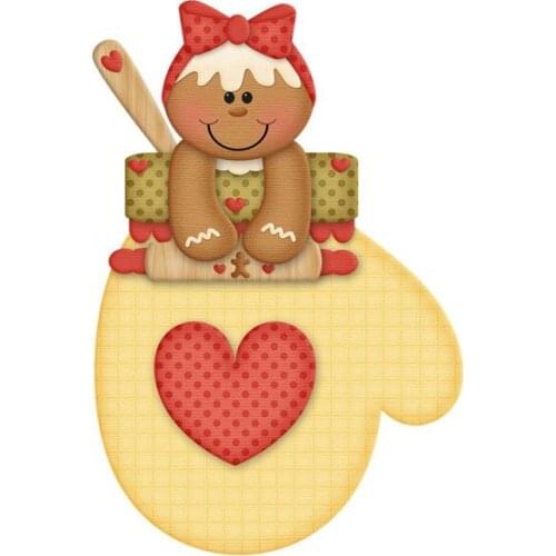 Christmas 2019 Ginger Baking New Scrapbooking Metal Cutting Dies For Holiday Card