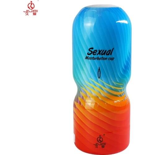 JIUAI Sex Toy Soft Tip of Tongue Deep Throat Artificial Oral Mouth Masturbation Cup for Man Adult Masturbator