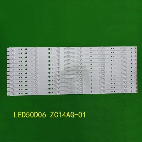 LED backlight strip(12) for MTV-5031LTA2 LT-50EM76 LT-50C550 P50FN117J LED50D06-ZC14AG-01 LED50D6-ZC14-01 V500HJ1-PE8 PLDED5068A