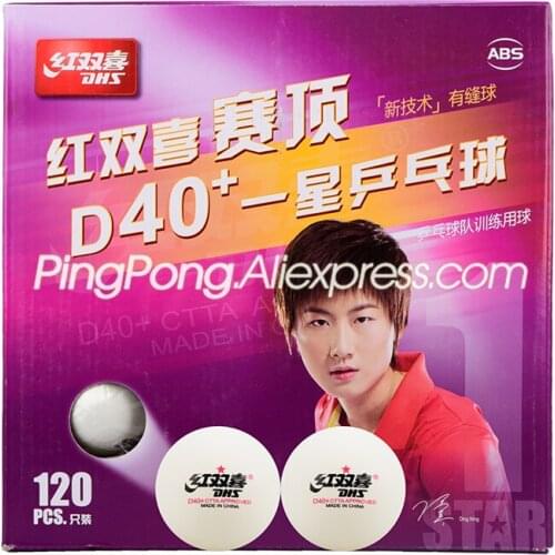 120 Balls DHS Table Tennis Ball DHS D40+ 1-STAR Orange Plastic ABS Balls Original DHS Yellow Ping Pong Balls