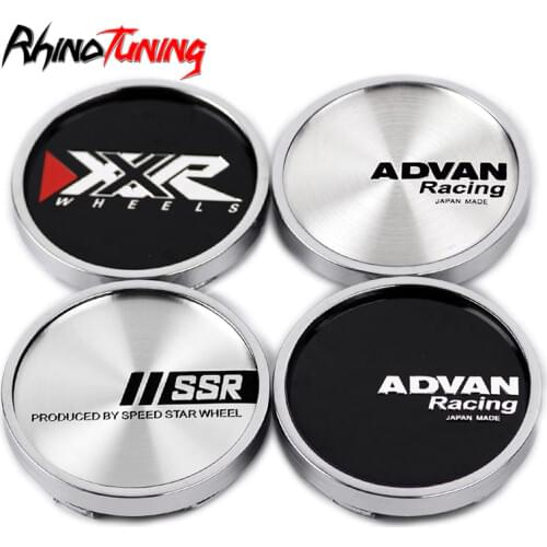 4pcs 50mm 46mm XXR SSR Emblem Car Wheel Center Caps for Alloy Wheels Advan Racing Auto Accessories Rim Hub Cap