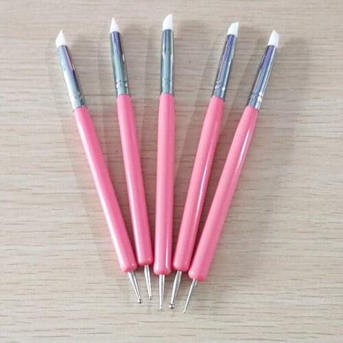 5pcs Dual Ended Nail Dotting Pen Painting Drawing Nail Art Dot Dotting Point Tools Nail Decorations Manicure Tools Kit