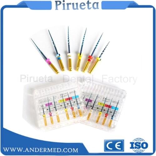 6 pcs/box Dental Engine Thermal Activate NiTi Super Rotary File SX-F3 25mm Machine Taper Dentist Teeth Whitening Material Tools