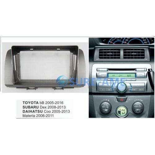 9 inch Car Fascia Radio Panel for DAIHATSU Coo 2005-2013; Materia 2006-2011 Dash Kit Facia Console Bezel 9inch Trim Plate Cover