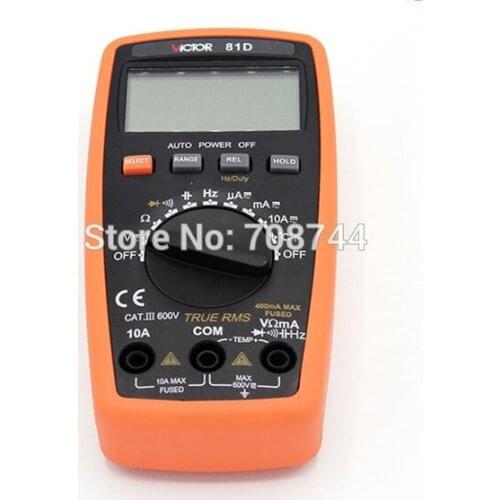 VICTOR VC81D 3 3/4 Auto Range Digit Multimeter Can Measure Auto-range Temperature / Frequency Measurement