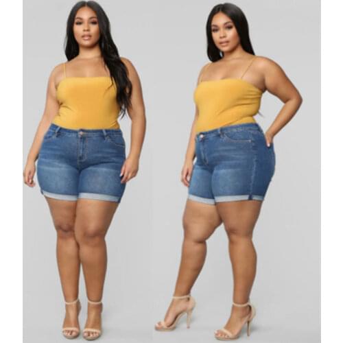 Jeans Plus Size Woman Casual Fashion Denim Shorts Oversized Denim Stretch Denim Shorts Stretch Shorts And Plus Size Jeans