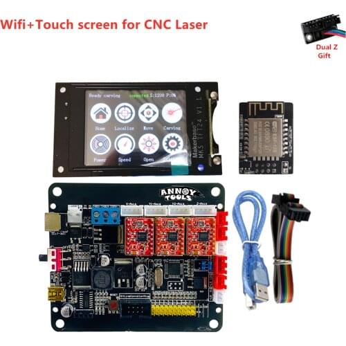 GRBL1.1 OFFLINE display touch screen MKS DLC CNC control panel motherboard CNC3018 upgrade parts card laser marking controller