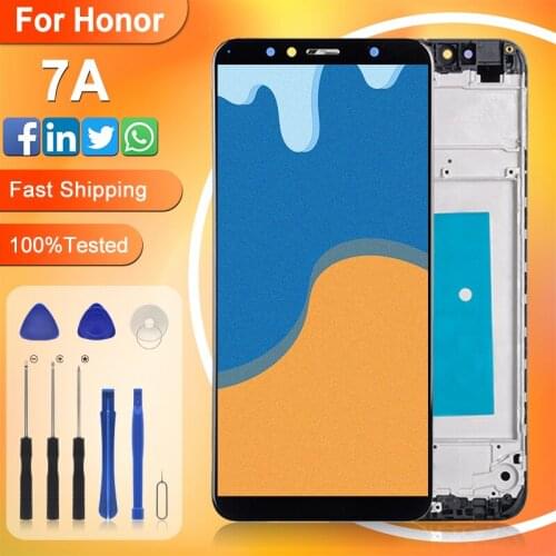 Catteny Y6 2018 Display For Huawei Honor 7A Lcd With Touch Screen Digitizer Y6 Prime 2018 Assembly Free Shipping With Frame