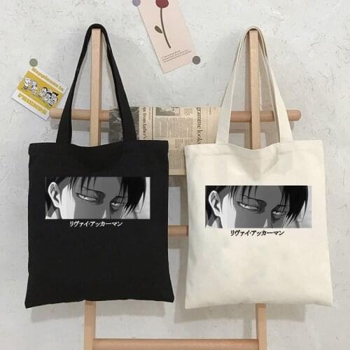 Japanese anime canvas bag new Women bag large-capacity Japanese casual shopper bag Harajuku gothic women shoulder bag