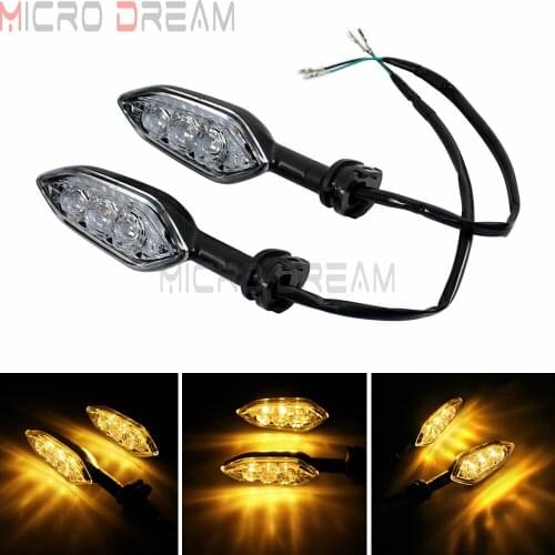 2pcs For Yamaha WR 250R XSR 700/900 XJR 1300 XJ6 YZF MT07 MT09 TRACER LED Turn Signal Flasher Indicator Light Amber Blinker Lamp