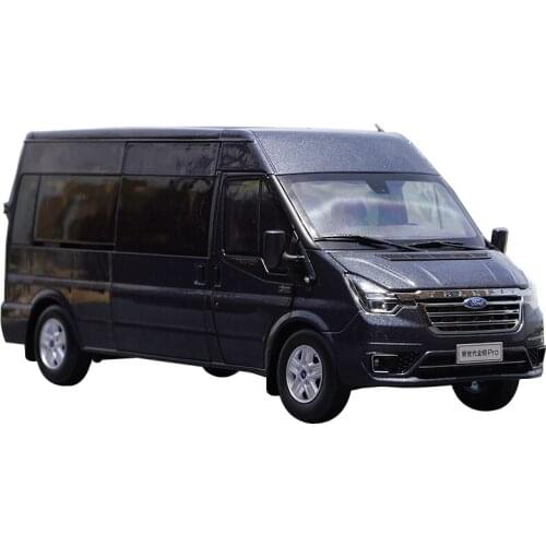 1/18 Alloy Die-casting Car Model Jiangling Ford New Generation Transit Pro Commercial Vehicle Adult Collection Childrens Toys