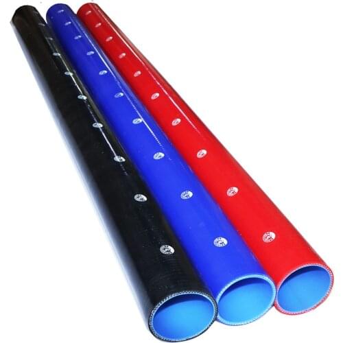Straight Silicone Coolant Hose 1 Meter Length Intercooler Pipe ID 45mm 51mm 57mm 60mm 64mm Red/Blue/Black