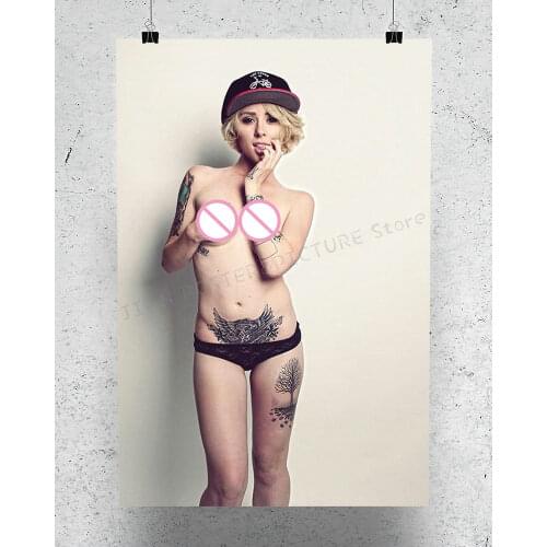 R0224 Alysha Nett Sexy Tatoo Girl 11 Star Sexy Beautiful Girl Model Wall Sticker Silk Poster Art Home Decoration