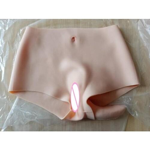 Enhancer Hip 70CM Silicone Realistic Vagina Panty Shemale Crossdresser Pussy Pants Transgender Artificial Sex Fake Underwear 1G