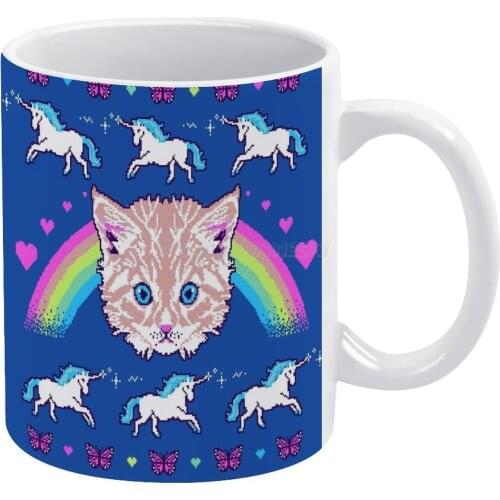 Most Meowgical Sweater White Mug 11 Oz Funny Ceramic Coffee/Tea/Cocoa Mug Unique Gift Meow Cat Kitty Kitteh Kitten Lolcat Cute S