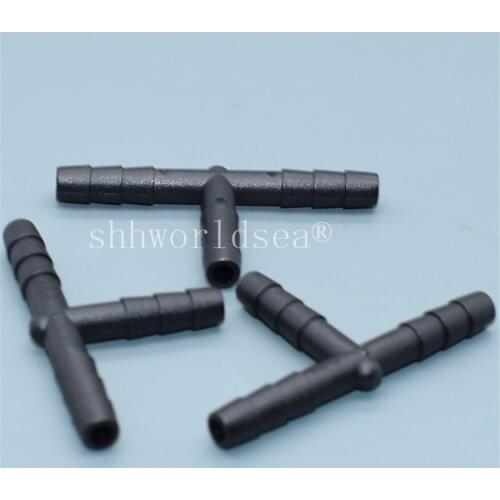 Shhworldsea 100PCS tubing& hose tee connectors barbed on all ends interal diameter auto fasener plastic fastener clips