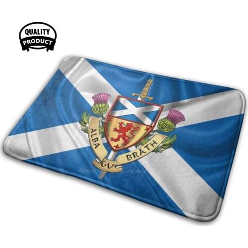 Scotland Forever - Alba Gu Brath - Of Scotland Over Flag Of Scotland 3D Soft Non-Slip Mat Rug Carpet Cushion World Heraldry