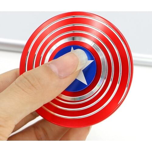 Fidget Spinner American Captain Fast Bearing Spider Finger Hand Spinner gyro EDC ADHD Rotation Anti Stress Aluminum alloy