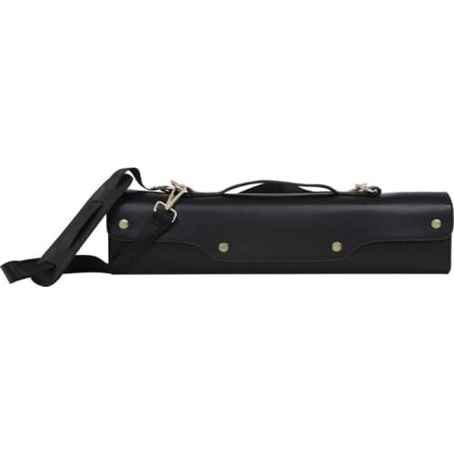 Flute Gig Bag Box Leather Flute Case for Western Concert Portable Flute Bag